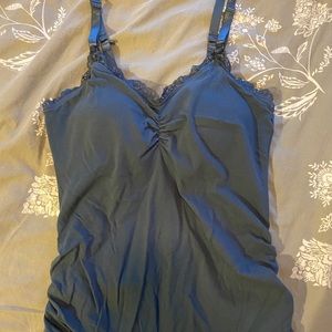 Maternity/nursing tank top